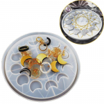 DIY Moon Phase Plate vaiguvormid ripats k&otilde;rvatilgad Epoxy Silikoon T&ouml;&ouml;riistad K&auml;sit&ouml;&ouml; Valuvormid K&auml;sit&ouml;&ouml;tarbed 1 pc