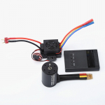 3650 4500KV harjadeta mootor koos 60A ESC ja programmeerija kaardi kombinatsiooniga HSP HPI Wltoysile 4500KV must