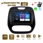 8-tolline Renault Captur Clio 2011-2018 jaoks koos nupunupuga Android autoraadio multimeediumipleier Navigatsioon stereo GPS 2 Din 1+32GB 1+32GB,A