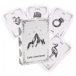 9*6 cm Luna Simple Must-valge Lenormand Pakiga kaardim&auml;ngud