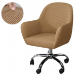 Polari fliisist tugitoolikatted Jacquard Spandex Make Up kumer tooli kate Elastne tahke tooli kate Office Hotel Home 1pcs punane