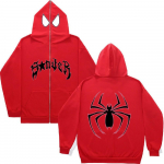 Y2k Naiste Spider Print Hoodies Naiste Hip Hop T&otilde;mblukuga Pikkade Varrukatega Jakk Mantlid S&uuml;gistalvine Harajuku Vaba kapuutsiga kampsun S