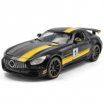 1/32 Scale Benz AMG GTR sportautomudel M&auml;nguasi auto survevalu sulamist automudel Tagasit&otilde;mmatavad S&otilde;idukid M&auml;nguasjad v&auml;ikelastele Lastele Poistele T&uuml;drukutele Kingitus 1/32-15x6.5x4.3cm must/kollane