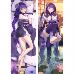 Genshin Impact Raiden Shogun Beelzebul Dakimakura Cosplay padjap&uuml;&uuml;r Kallistav Anime kehapadja kate Otaku voodipesu padjap&uuml;&uuml;r 120x40cm Pillowcase