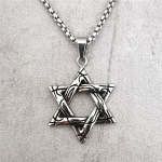 Ehted Retro kuusnurkne Meeste Titaanist Terasest Ripats Hip Hop Kaelakee