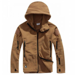 S&otilde;jav&auml;e fliisist kamuflaaž Tactical meeste riided Polar Warm Multicam Army meeste mantel Outwear kapuuts S