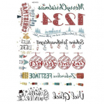 Loomingulised k&uuml;&uuml;nlat&auml;toveeringud DIY kleebised, rikkalikud selged mustrid, erksad v&auml;rvid, kukkumisvastased, lihtsad toimingud, j&otilde;ulustiilis kehakleebised C