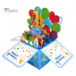 S&uuml;nnip&auml;eva&otilde;nnitluskaart Kokkupandav 3D-kolmem&otilde;&otilde;tmeline disain Palju &otilde;nne s&uuml;nnip&auml;evaks kingitus t&uuml;trepojale 1 Years