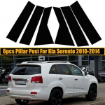 Auto sambapostide kaunistus Stiil Akende vormimiskatte kleebised Kia Sorento 2010-2019 2020 2021 2022 jaoks