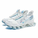 Meeste/naiste kvaliteetse teraga tallaga k&auml;rbsega kootud hingav suures suuruses kingad Meeste vabaaja tossud naiste spordijalatsid 37 valge