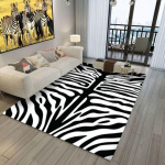Kodusisustus Magamistoa matt Sebra mustriga vaip elutuba magamistuba pehmed vaibad libisemisvastased p&otilde;randamatid vett imavad vaibad Tapis 120x160cm