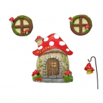 Seenemaja uks helendab pimedas, ilmastikukindel vaik helendav p&auml;kapikuuks Minihaldjas aiakaunistused &otilde;uetarbed mitmev&auml;rviline