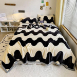 King Queen Size Pehme sile korallifliis sametvoodi Lame lina Talvine soe paks flanell tekk ilma padjap&uuml;&uuml;rita 120x200cm