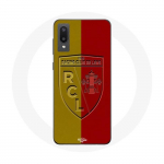 Samsung Galaxy A02 &uuml;mbris rcl objektiiv Logo kollase ja punase taustaga