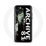 Coque Iphone 13 Archive 81 film d'horreur fiction cassette statut x-files Fringes suspenses noir Vis
