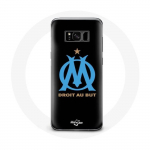 &Uuml;mbris Samsung Galaxy S8 pluss Marseille ol&uuml;mpialogo mustal taustal