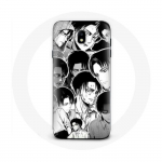 &Uuml;mbris Samsung Galaxy J5 2017 Attack jaoks Titan Manga Levi Ackermanile