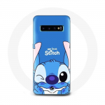 &Uuml;mbris Samsung Galaxy s10 edge'ile Stitch armas sinine taust