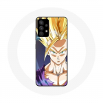 Coque pour Samsung Galaxy A13 5G Dragon Ball Manga Anime Sangoku Visage &eacute;nerv&eacute;