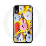 Coque pour Iphone XR BTS Bangtan Sonyeondan BT21 Tata Chimmy Cooky Rj Shooky Koya Mang Et Van