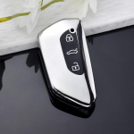 3 nupuga TPU auto kaugjuhtimispuldi v&otilde;tme&uuml;mbrise kate VW Volkswagen Golf 8 MK8 2020 jaoks Skoda Octavia jaoks istmekaitsega kaugjuhtimispuldi v&otilde;tmeta tarvikute jaoks key case punane