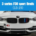 3tk Auto 3D M Styling esiv&otilde;re trimmi kaitseraua katte ribad kleebised kate BMW 3 seeria E36 E46 E90 F30 F34 G20 M340i jaoks F30(13-18) 8rods