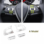 Auto interj&ouml;&ouml;r multifunktsionaalne rool ACC nupu l&uuml;liti helitugevuse dekoratiivsed nupud kleebised sobivad VW Golf 7 MK7 Passat B8 jaoks Tiguan 2017-2019