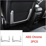 Seat back storage shelf cover scratch-resistant decoration for Jeep Grand Cherokee 2014-2016 2017 2018   accessories ABS Chrome