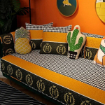 Jacquard diivani kate paksendatud libisemiskindel multikas padjakate puuvillane samet universaalne elutuba universaalne m&ouml;&ouml;bel kaitsev 70x70cm