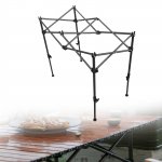 Kokkupandav piknikulaua kronstein, telkimisjalg, kokkurullitav lauaplaat S