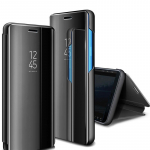 Smart Mirror kukkumisvastane telefoni&uuml;mbris Samsung Huawei Honor Xiaomi Redmi iPhone OnePlusi kaanega, magnetiline klapp PU nahast Samsung S8 must