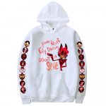Hazbin Hotel Anime Hoodies S&uuml;gis pikkade varrukatega Unisex Harajuku Pullovers T&auml;navar&otilde;ivad Graafilised riided Pusa XXS
