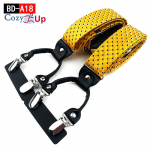 T&auml;iskasvanute meeste Y-kujuline 6 klambriga žakaarkangast nahast rihm, reguleeritav elastne seljarihm Meeste traksid koos p&ouml;&ouml;rlevate konksude ja elastsete rihmadega Y-seljaosa