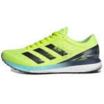 adidas Adizero Boston 9 P&auml;ikesekollane Meeste Tossud Core-Black Clear-Aqua H68740 43⅓ yellow