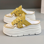 Naiste hingava platvormiga Mule tossud &ndash; mugavad n&ouml;&ouml;riga suvekingad 42 kollane