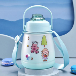 Suure mahutavusega topeltjoogiga kahekordse kasutusega plasttops Suvine kaasaskantav loominguline &otilde;lgtopsiga &otilde;pilasele meestele ja naistele k&ouml;iega k&auml;epidemega suur k&otilde;hutass 1300ml punane