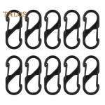 10 tk karabiin lukuga klambrid topeltvedruga S karabiin t&otilde;mblukuga t&otilde;mbelukud kahe otsaga pandla avamise disain vargusvastased t&otilde;mbluku klambrid 40mm