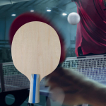 K&auml;sit&ouml;&ouml;na valmistatud puidust lauatennise tera lastele ja t&auml;iskasvanutele &ndash; ideaalne siseruumides 258mmx148mm