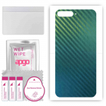 apgo Protective Skin Sticker for the back compatible with Huawei Y6 (2018), Wrap Film, Foil, Vinyl - Pattern Carbon Chameleon CAKA1