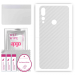 apgo Protective Skin Sticker for the back compatible with Umidigi A5 Pro, Wrap Film, Foil, Vinyl - Pattern Transparent Carbon