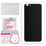 apgo Protective Skin Sticker for the back compatible with Apple iPhone 6, Wrap Film, Foil, Vinyl - Pattern Carbon Black