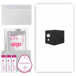 apgo Protective Skin Sticker for the back compatible with Cubot Pocket 3, Wrap Film, Foil, Vinyl - Pattern Black Honeycomb