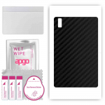 apgo Protective Skin Sticker for the back compatible with Blackview Tab 11 SE, Wrap Film, Foil, Vinyl - Pattern Carbon Black