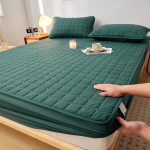 Paksendatud lamineeritud puuvillast reguleeritav liibuv lina 160x200, teppimisprotsessiga madratsi kaitsekate, tolmukindel, &uuml;hev&auml;rviline 90x190x30cm