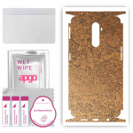 apgo Protective Skin Sticker for the back+sides compatible with Realme X2 Pro, Full Wrap Film, Foil, Vinyl - Pattern Rusty Copper