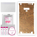 apgo Protective Skin Sticker for the back+sides compatible with Samsung Galaxy Note 9, Full Wrap Film, Foil, Vinyl - Pattern Rusty Copper