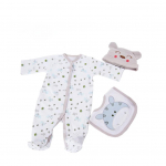 K&auml;sitsi valmistatud beebinuku riided 23-tollisele Reborn Doll kassimustrile koos pudip&otilde;lledega, laste maja m&auml;ngunuku tarvikute jaoks 23 inch