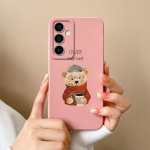 Telefoni &uuml;mbrise kaaned Samsung Galaxy S24 Ultra F15 S24+ A55 A15 M15 Cute Bear Multifilmi mustriga p&otilde;rutuskindel silikoonist pehme kvaliteetne kaitseraua Samsungile Samsung A15