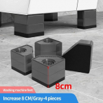 4 tk Tugevdage pesumasina vibratsioonivastased padjad kummist jalad jalad vaikne pesumasin kuivati ​​m&ouml;&ouml;bli tugi amortisaatorite alus 4pcs