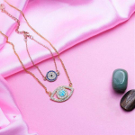 Estele Kombineeritud komplekt ripatsiga ja kurja silma k&auml;ev&otilde;ruga t&uuml;drukutele ja naistele